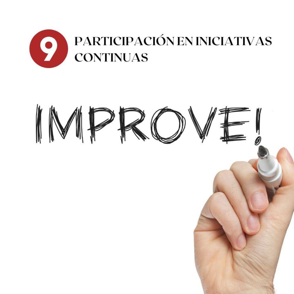 Participación en Iniciativas continuas
